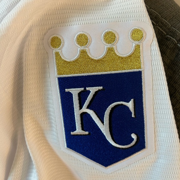 Nike Authentic Kansas City Royals MLB Baseball White Jersey Men’s Sz: L - Picture 4 of 6